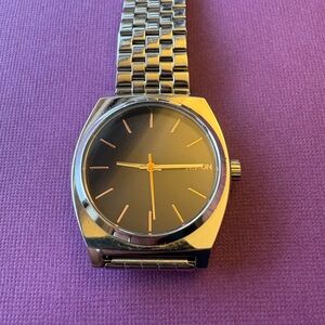 Nixon Silver and Black Watch